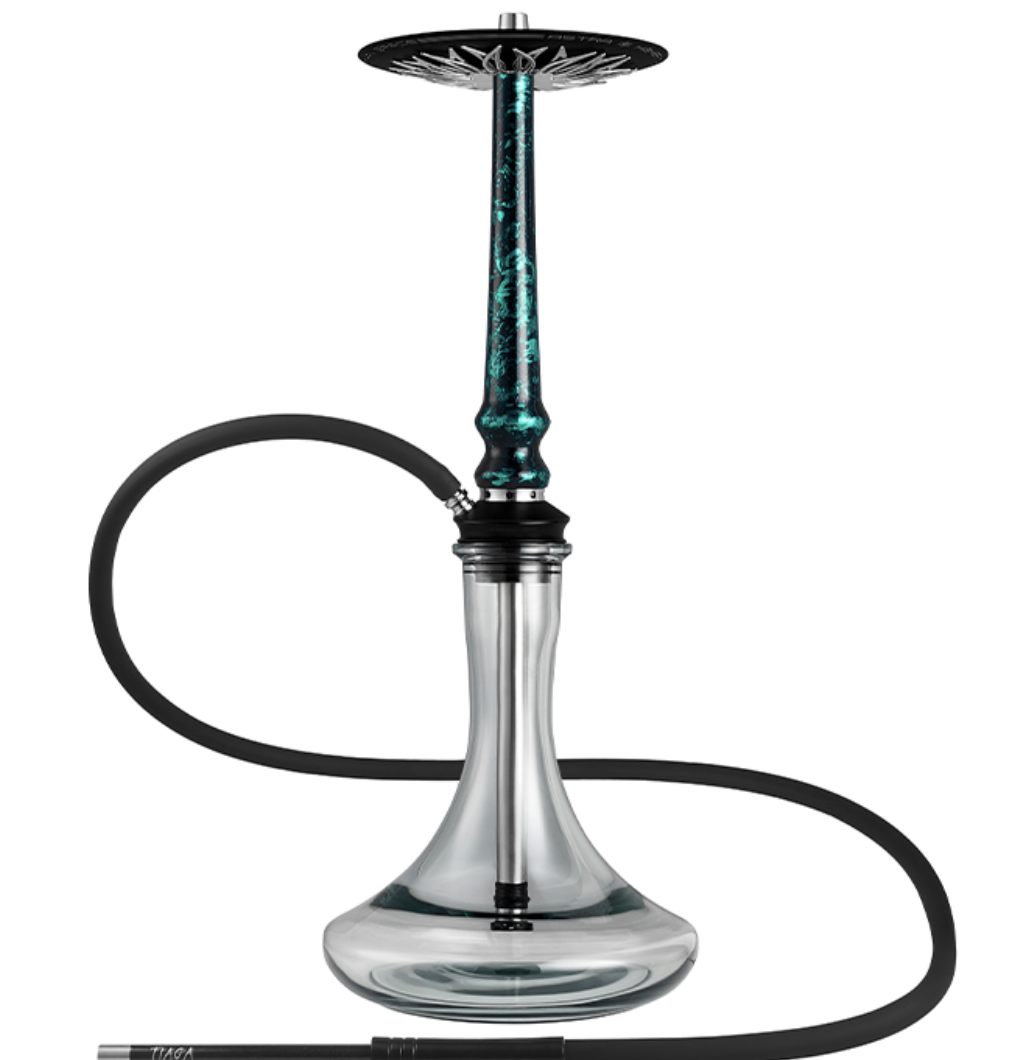 Tiaga Hookah Astra Green vízipipa Craft Clear víztartállyal