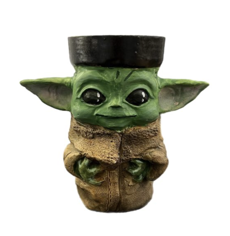 Baby Yoda dohánytartó – kézzel készített