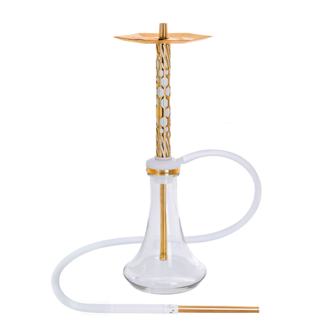 Embery MONO-H 4.0 Supreme Gold White vízipipa Embery Clear víztartállyal
