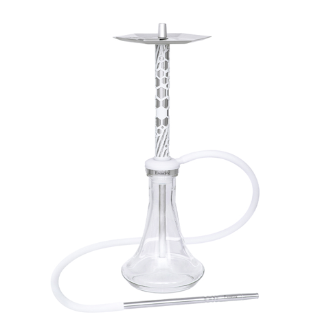 Embery MONO-H 4.0 Silver Snow vízipipa Embery Clear víztartállyal